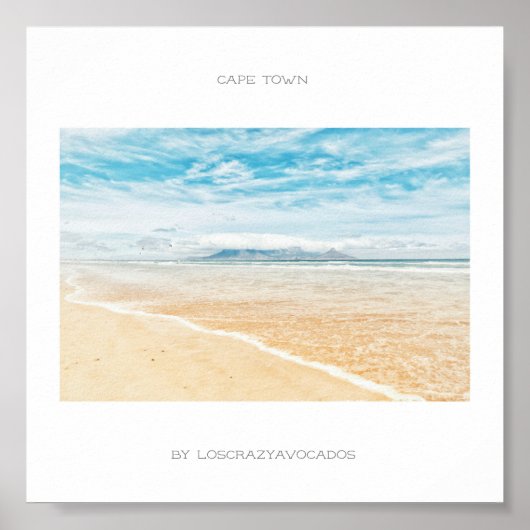Captown Table Mountain Beach Poster (Vorne)