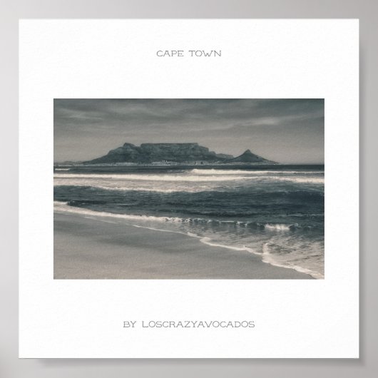 Captown Table Mountain Beach Poster (Vorne)
