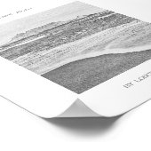 Captown Table Mountain Beach Sketch Poster (Ecke)