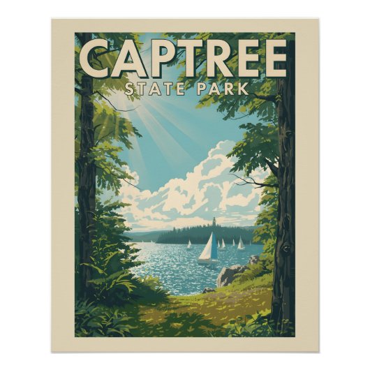 Captree Staat Park - New York Poster (Vorderseite)