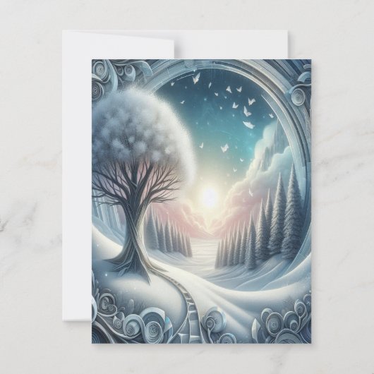 Capture Art Winter Scene & Snow and Ice Crystals Ankündigung (Rückseite)