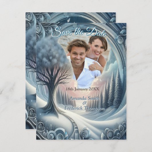 Capture Art Winter Scene & Snow and Ice Crystals Ankündigung (Vorne/Hinten)