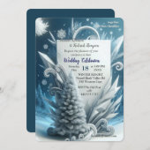 Capture Art Winter Scene & Snow and Ice Crystals Einladung (Vorne/Hinten)