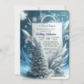 Capture Art Winter Scene & Snow and Ice Crystals Einladung (Vorderseite)