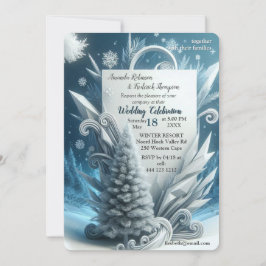 Capture Art Winter Scene & Snow and Ice Crystals Einladung