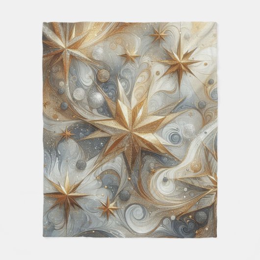 Capture Art Winter Scene & Snow and Ice Crystals Fleecedecke (Vorderseite)