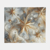 Capture Art Winter Scene & Snow and Ice Crystals Fleecedecke (Vorderseite (Horizontal))