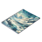 Capture Art Winter Scene & Snow and Ice Crystals Notizblock (Linke Seite)