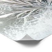 Capture Art Winter Scene & Snow and Ice Crystals Poster (Ecke)