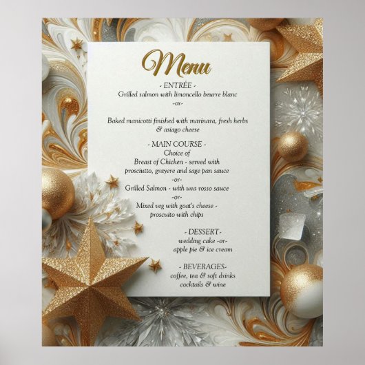 Capture Art Winter Scene & Snow and Ice Crystals Poster (Vorne)