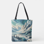 Capture Art Winter Scene & Snow and Ice Crystals Tasche (Rückseite)