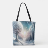 Capture Art Winter Scene & Snow and Ice Crystals Tasche (Rückseite)