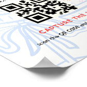 Capture des Coquette-Liebe-QR-Code-Polterabends Poster (Ecke)