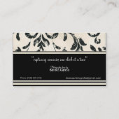 Capture Erinnerungen Business Card Visitenkarte (Rückseite)