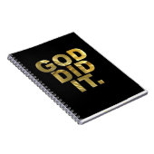 "Capture göttliche Inspiration schriftlich-Gott ta Notizblock (Rechte Seite)