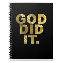 "Capture göttliche Inspiration schriftlich-Gott ta Notizblock