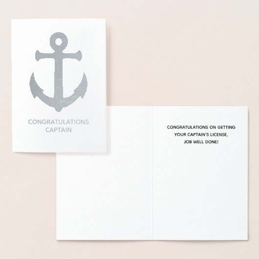 Capture License Congratulations Card Folienkarte (Anzeige)