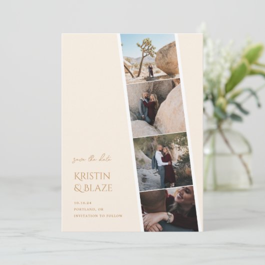 Capture-Liebe Hochzeit speichern Sie das Datum (Stehend Vorderseite)