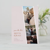 Capture-Liebe Hochzeit speichern Sie das Datum Folieneinladung (Stehend vorne)