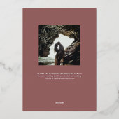 Capture-Liebe Hochzeit speichern Sie das Datum Folieneinladung (Rückseite)