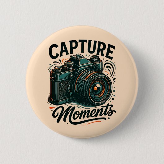 Capture Moments Kamera Kunst Knopf Button (Vorderseite)