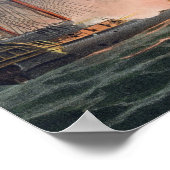 Capture of La Desiree, 7. Juli 1800, aus 'The Na Poster (Ecke)