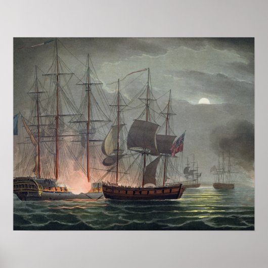 Capture of La Desiree, 7. Juli 1800, aus 'The Na Poster (Vorne)