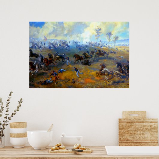 Capture of Ricketts' Battery Sidney E. King 1864 Poster (Küche)