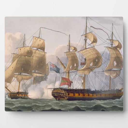 Capture of the Liguria, August 7. 1798, graviert Fotoplatte (Vorderseite)