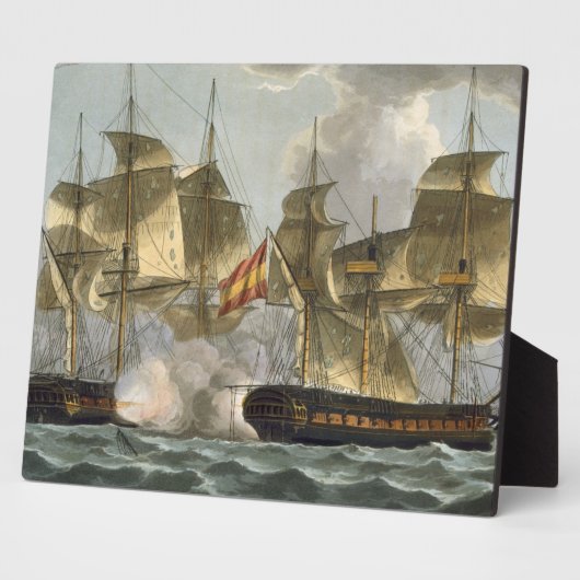 Capture of the Mahonesa, 13. Oktober 1796, Grav Fotoplatte (Seite)