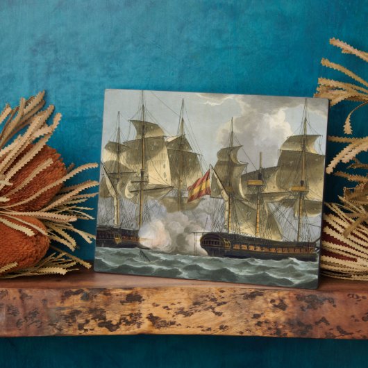 Capture of the Mahonesa, 13. Oktober 1796, Grav Fotoplatte (Seite)