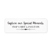 Capture our Moments Camera Labels (Vorne)