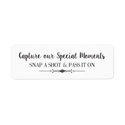 Capture our Moments Camera Labels (Vorne)