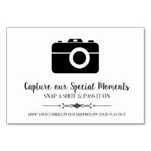 Capture our Moments Placecards Tischnummer