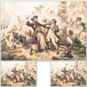 Capture, Pirate Blackbeard, Königin Anne's Rache Aufkleber (Vorderseite)