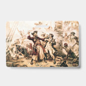 Capture, Pirate Blackbeard, Königin Anne's Rache Ausweis (Rückseite)