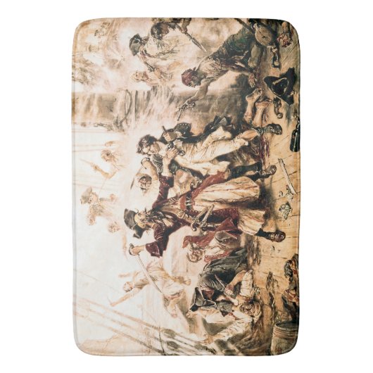 Capture, Pirate Blackbeard, Königin Anne's Rache Badematte (Vorderseite Vertikal)