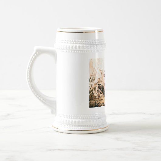 Capture, Pirate Blackbeard, Königin Anne's Rache Bierglas (Links)