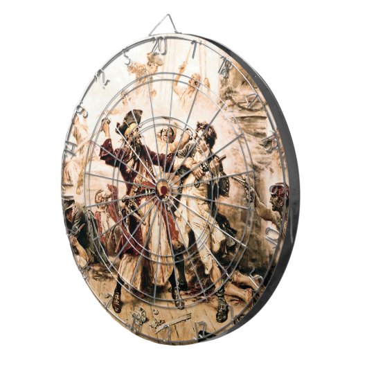 Capture, Pirate Blackbeard, Königin Anne's Rache Dartscheibe (Vorderseite rechts)