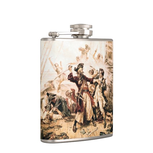 Capture, Pirate Blackbeard, Königin Anne's Rache Flachmann (Rechts)