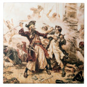Capture, Pirate Blackbeard, Königin Anne's Rache Fliese (Vorderseite)