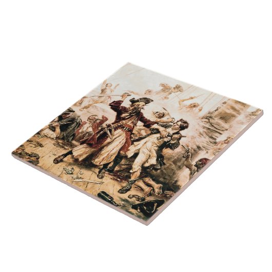 Capture, Pirate Blackbeard, Königin Anne's Rache Fliese (Seite)