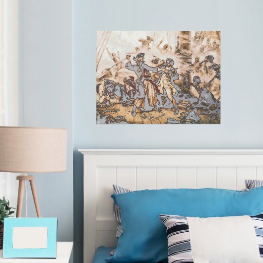 Capture, Pirate Blackbeard, Königin Anne's Rache Foliendrucke (In Situ (Schlafzimmer))