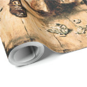 Capture, Pirate Blackbeard, Königin Anne's Rache Geschenkpapier (Rolleneckpunkt)