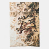 Capture, Pirate Blackbeard, Königin Anne's Rache Geschirrtuch (Vertikal)