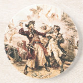 Capture, Pirate Blackbeard, Königin Anne's Rache Getränkeuntersetzer (Vorne)