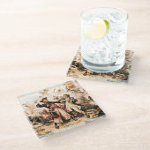 Capture, Pirate Blackbeard, Königin Anne's Rache Glasuntersetzer (Schrägansicht)