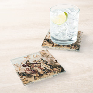 Capture, Pirate Blackbeard, Königin Anne's Rache Glasuntersetzer