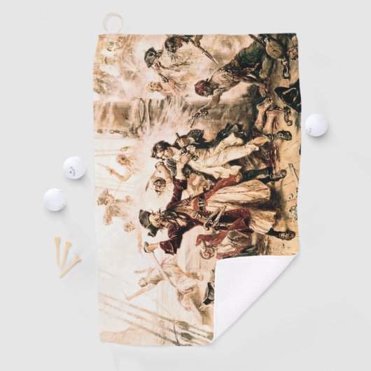 Capture, Pirate Blackbeard, Königin Anne's Rache Golfhandtuch (Insitu)