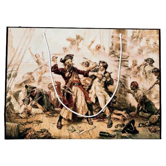 Capture, Pirate Blackbeard, Königin Anne's Rache Große Geschenktüte (Rückseite)